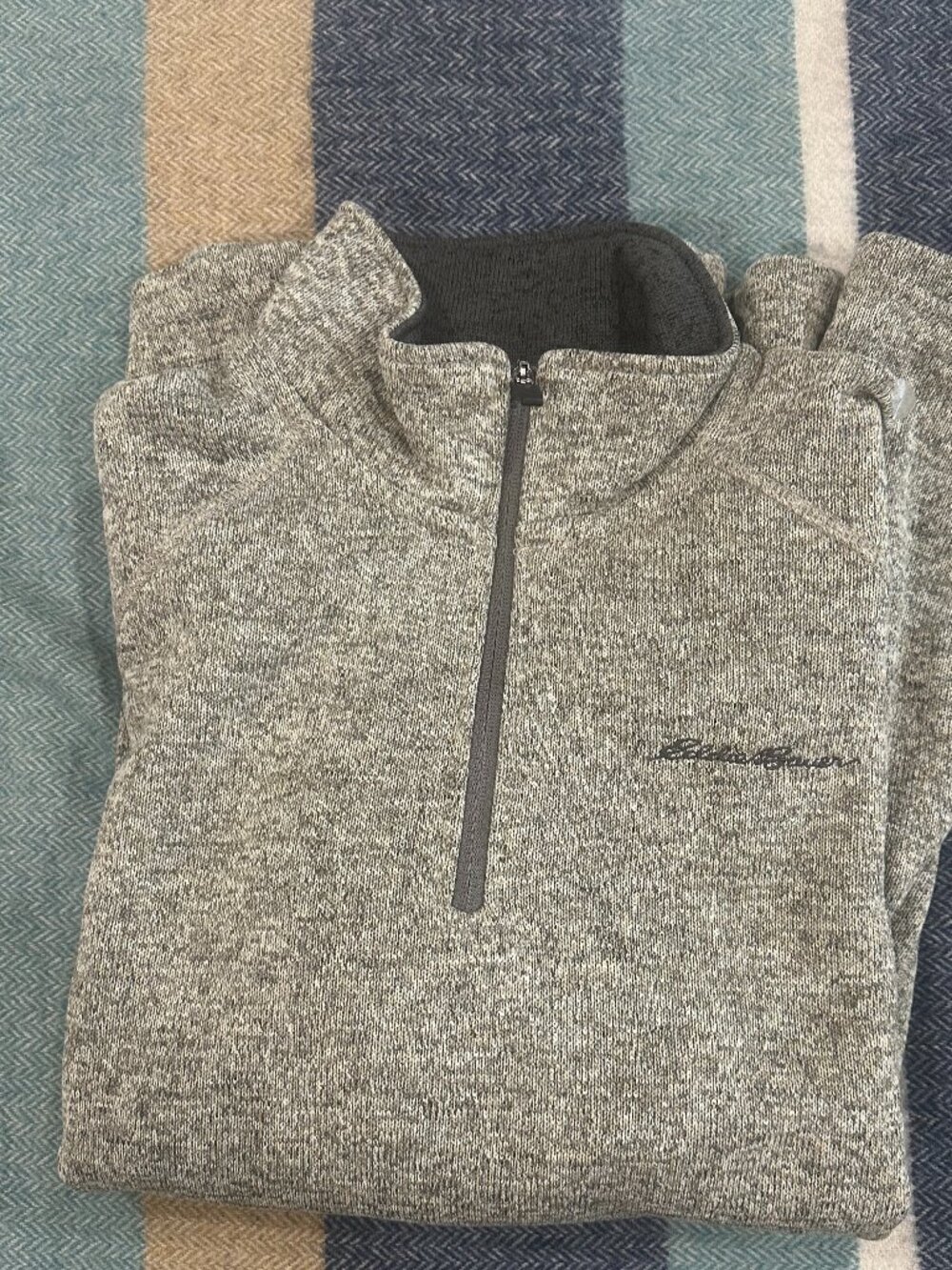 Eddie Bauer Men's Quarter Zip Fleece Sweater (NWT)
